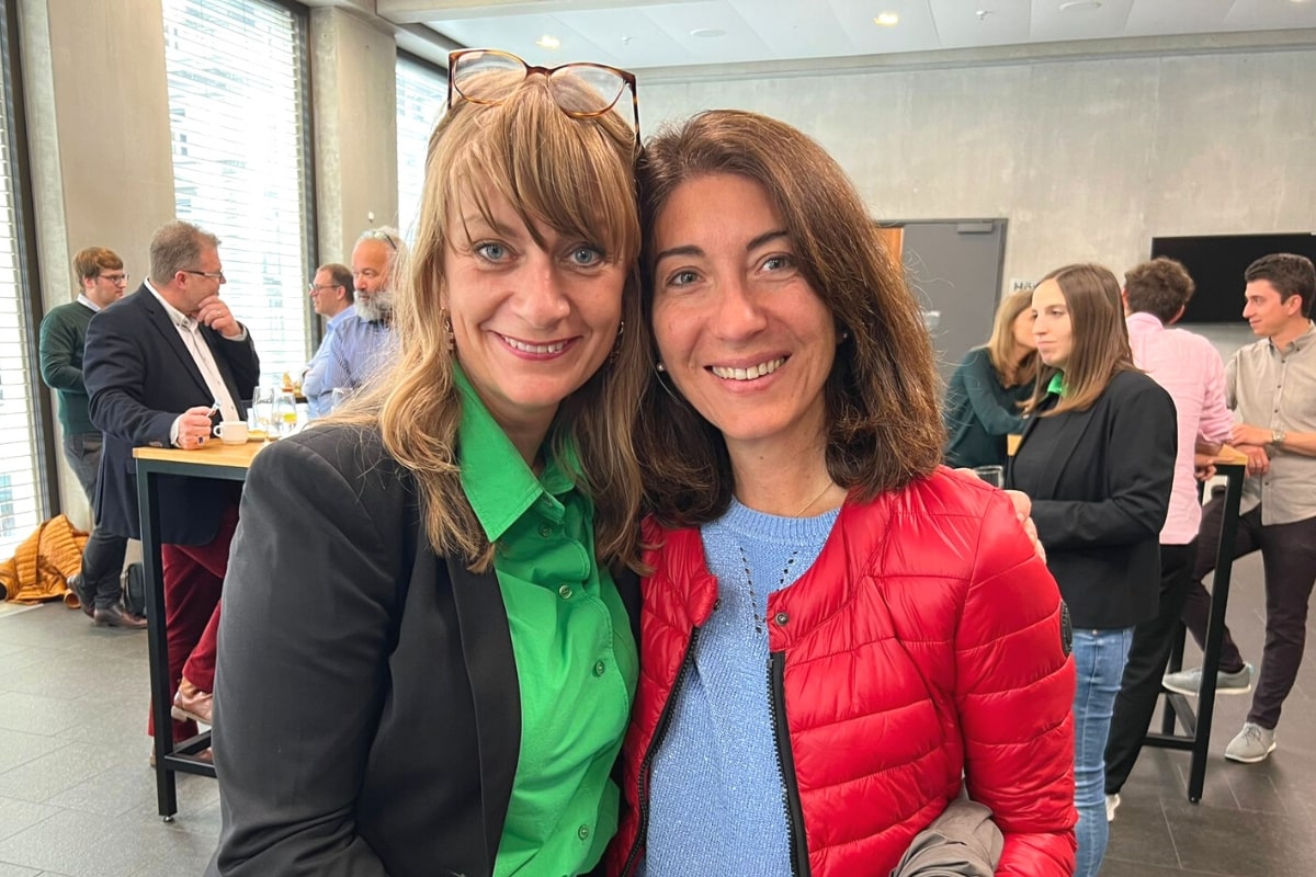 Two ladies at a meeting