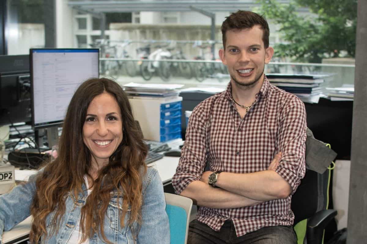 Haelixa co-founders, Gediminas Mikutas and Michela Puddu